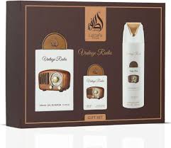 GIFT SET VINTAGE RADIO - 3 Piece Eau De Parfum Gift Set BY LATTAFA PRIDE