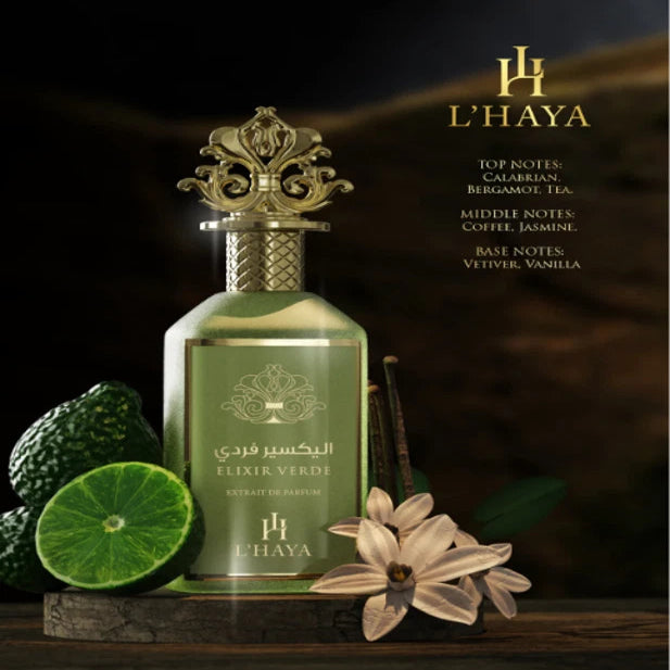 ELIXIR VERDE EXTRAIT DE PARFUM BY L’HAYA 100ML.