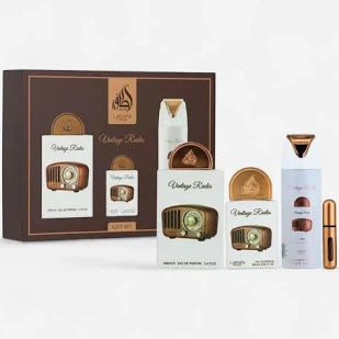 GIFT SET VINTAGE RADIO - 3 Piece Eau De Parfum Gift Set BY LATTAFA PRIDE